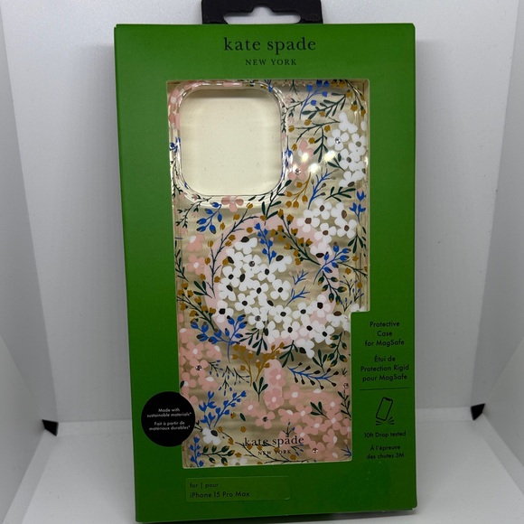 kate spade Other - Kate Spade iPhone 15 Pro Max Case - Pink, Blue, and White Floral
